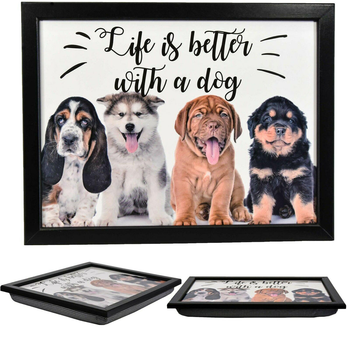 Lap Tray With Bean Bag Cushion (Dogs) by Geezy - UKBuyZone