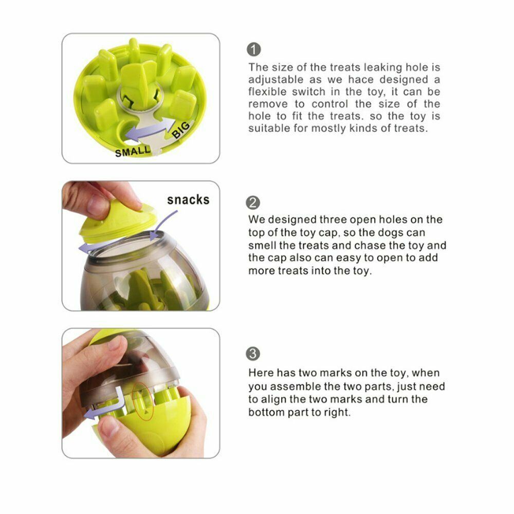 Interactive Dog Dispensing Ball Toy by GEEZY - UKBuyZone