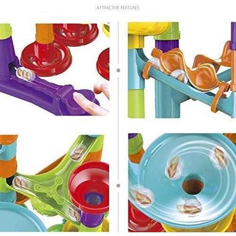 Marble Run Race Building Block Maze Toy Set 113 pcs by The Magic Toy Shop - UKBuyZone