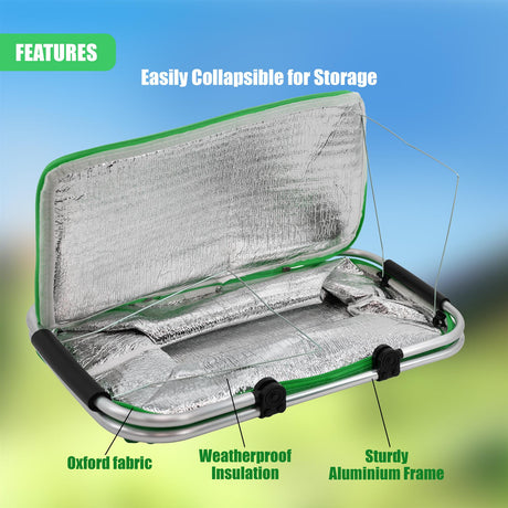 Green Cooler Basket Bag by Geezy - UKBuyZone