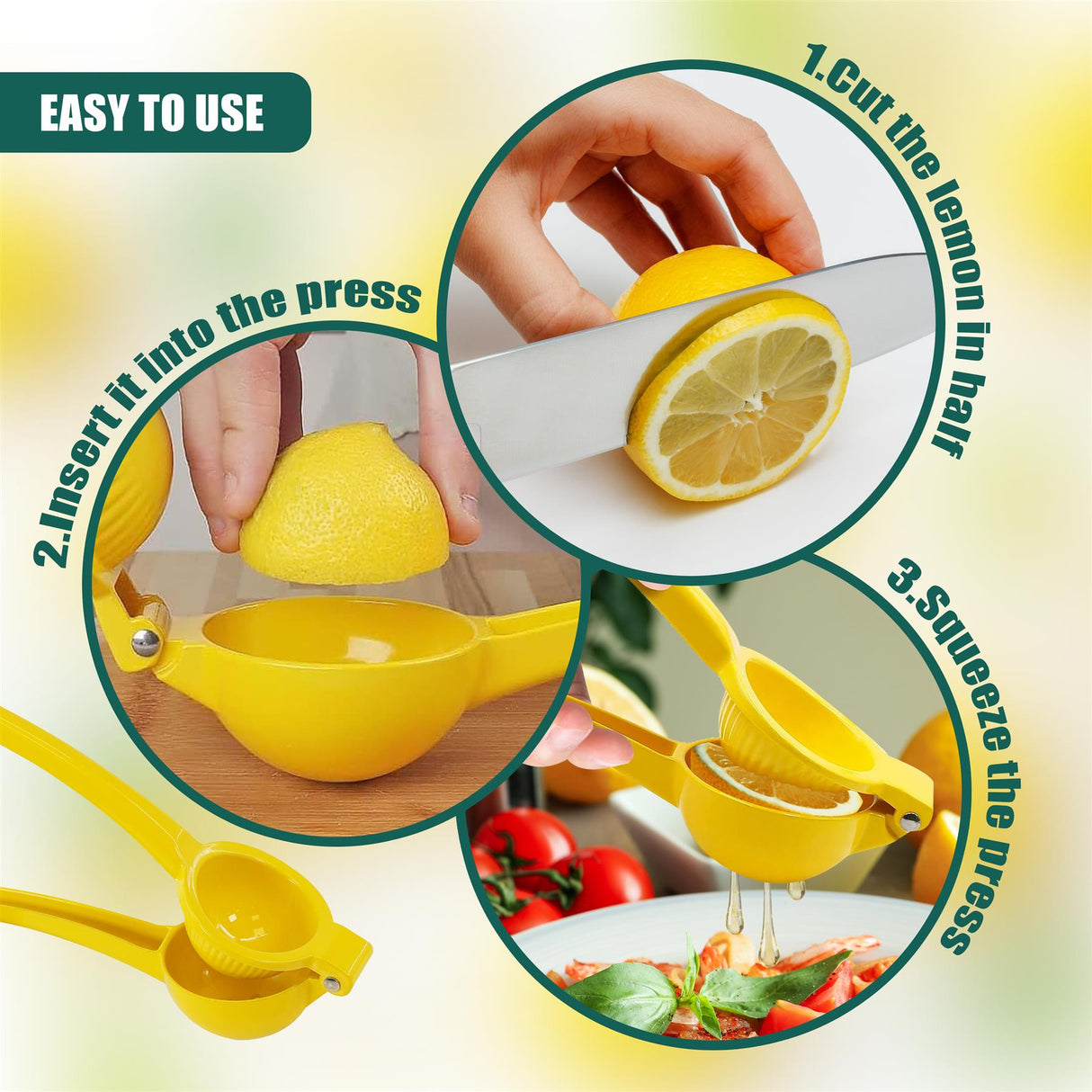 Metal Lemon Squeezer by GEEZY - UKBuyZone