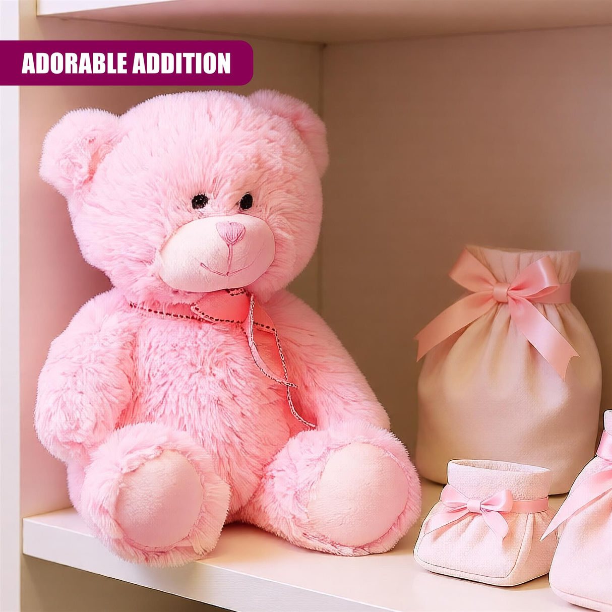 11" Pink Teddy Bear Soft Toy
