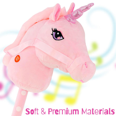 Pink Hobby Horse Unicorn by The Magic Toy Shop - UKBuyZone