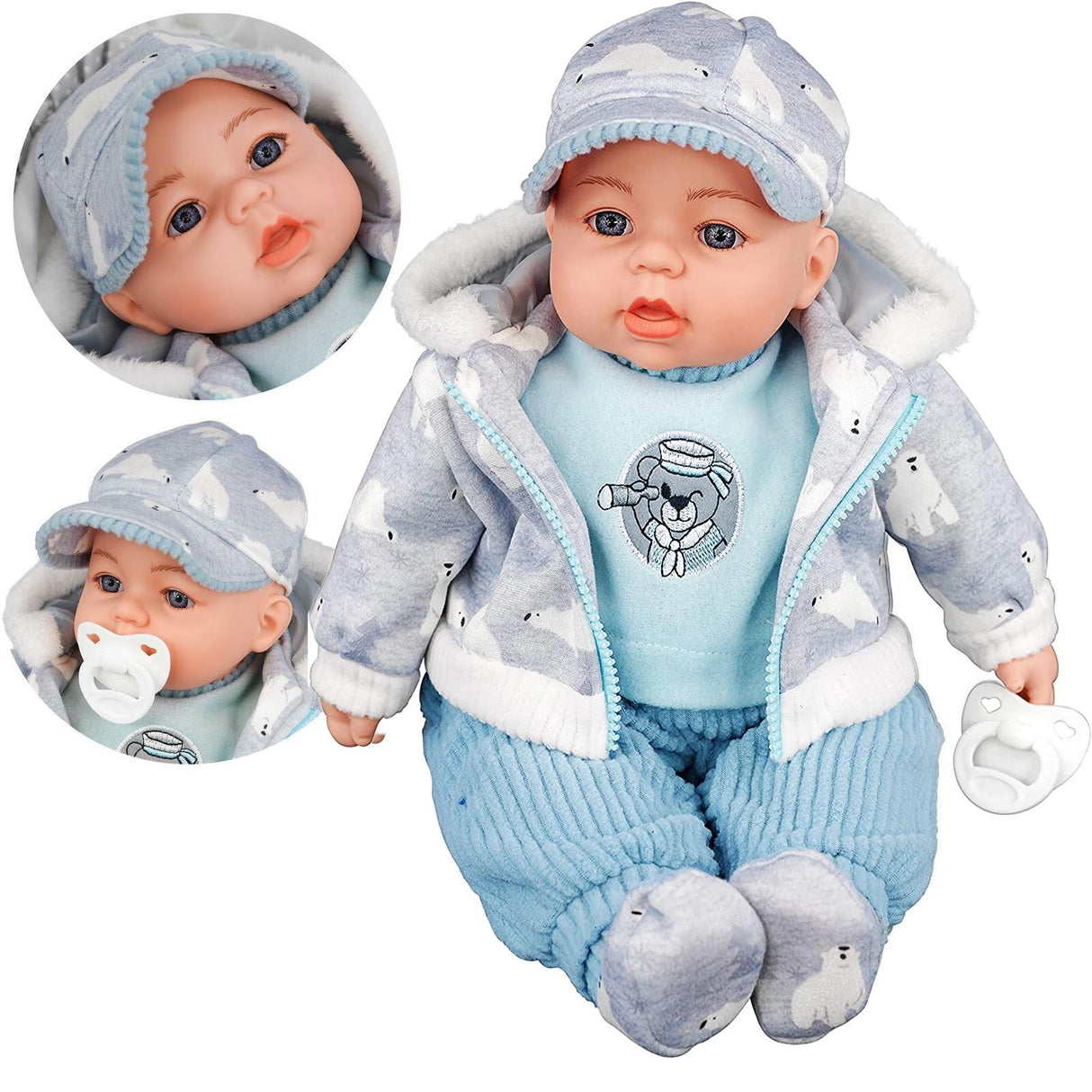BiBi Baby Doll "#2 White Claw" (45 cm / 18") by BiBi Doll - UKBuyZone
