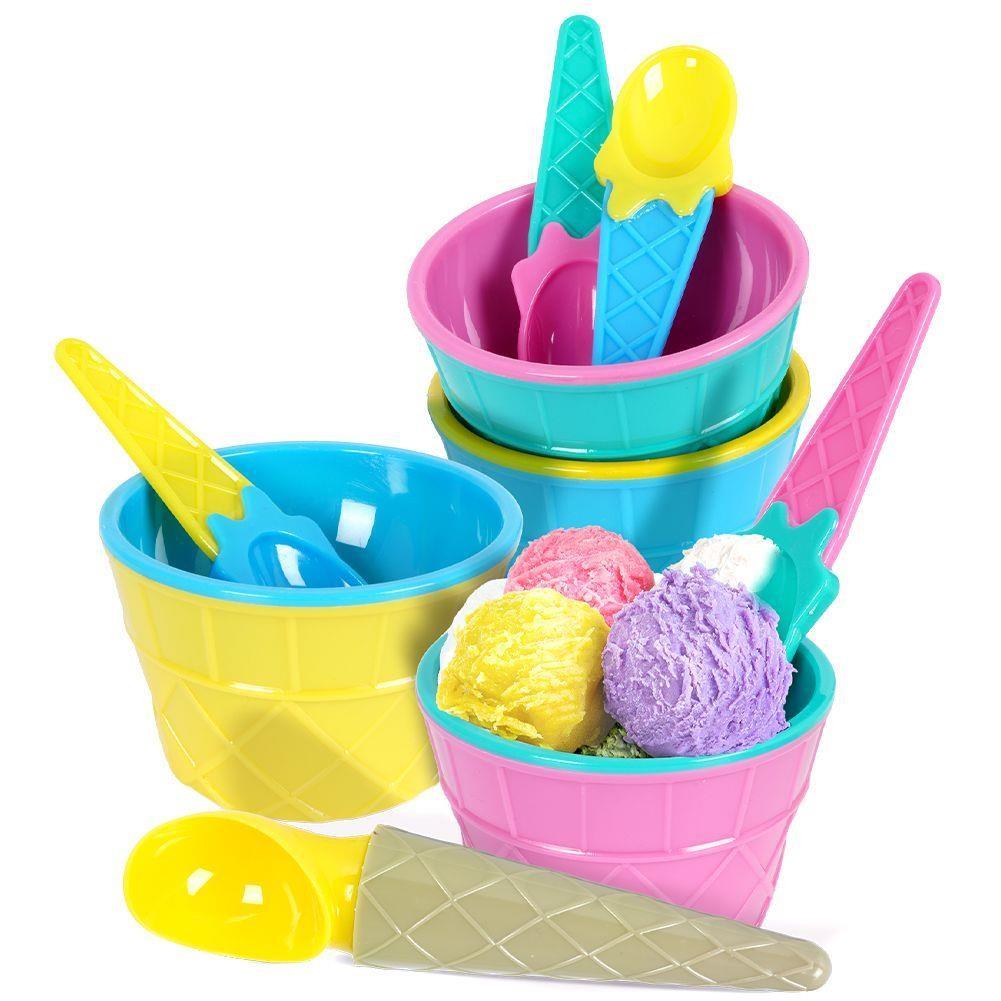 Ice Cream Bowls With Scoops by The Magic Toy Shop - UKBuyZone