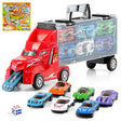 Kids Toy Truck Carrier & 6 Mini Cars Set by The Magic Toy Shop - UKBuyZone