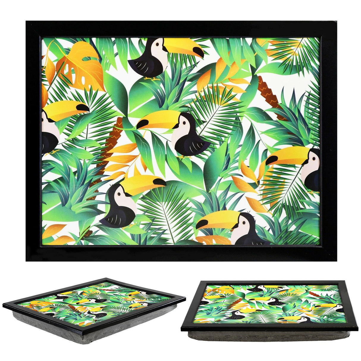 Tropical Lap Tray With Bean Bag Cushion by Geezy - UKBuyZone
