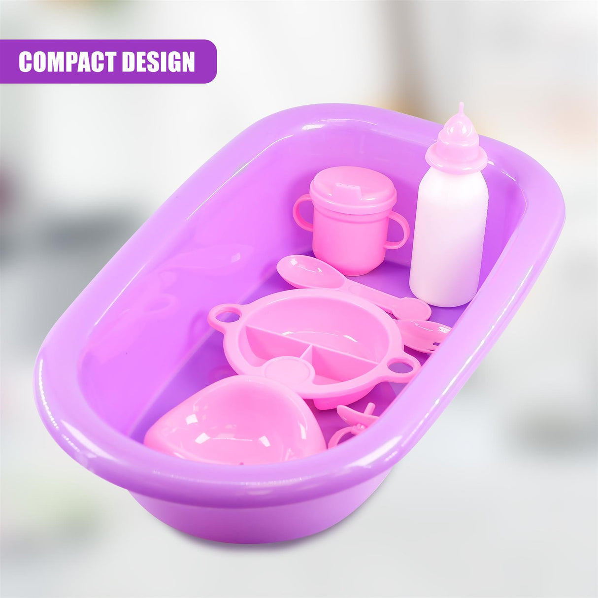 Baby Doll Bath Set with Accessories by BiBi Doll - UKBuyZone