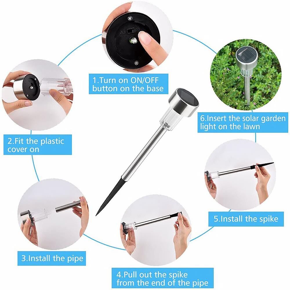 Solar Lights Outdoor Garden 10 Pieces by GEEZY - UKBuyZone