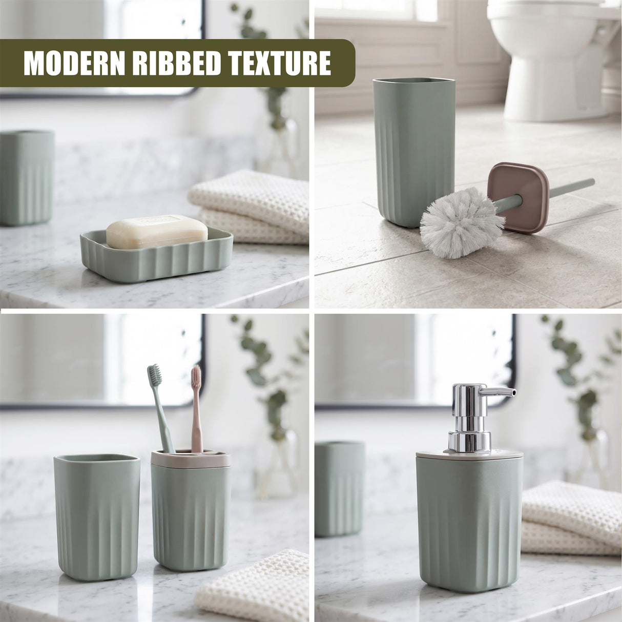 5 Piece Bathroom Acccessories Set