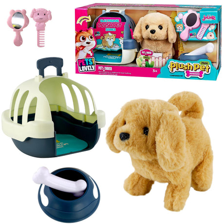 Electronic Plush Dog Carrier Set by The Magic Toy Shop - UKBuyZone