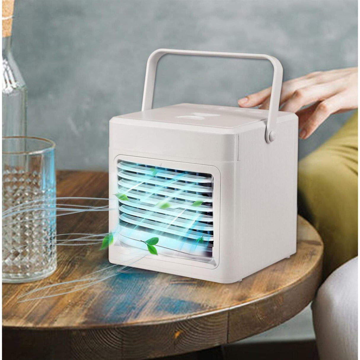 Personal Air Conditioner, Quiet USB Air Cooler with 3-Speed by Geezy - UKBuyZone