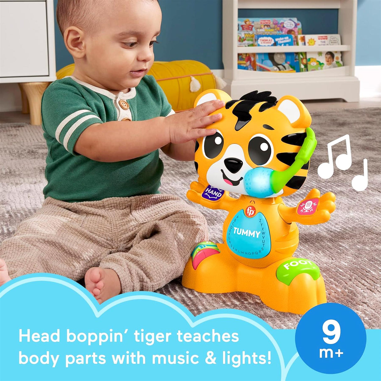 Fisher-Price Link Squad Bop & Groove Tiger Learning Toy