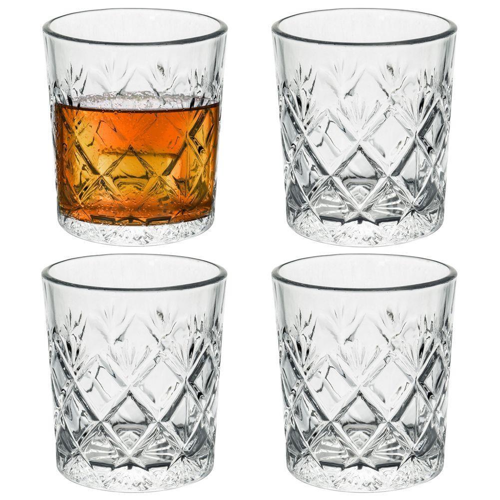 Set of 4 230ML Whisky Drinking Glasses by GEEZY - UKBuyZone