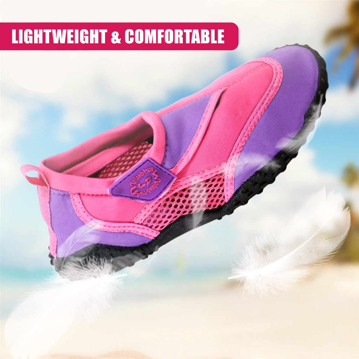 Pink Neoprene Aqua Shoes
