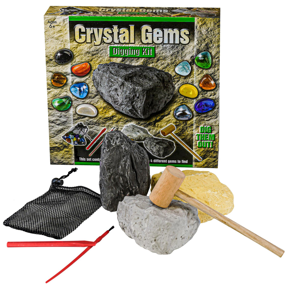 Crystal Gems Digging Kit by The Magic Toy Shop - UKBuyZone