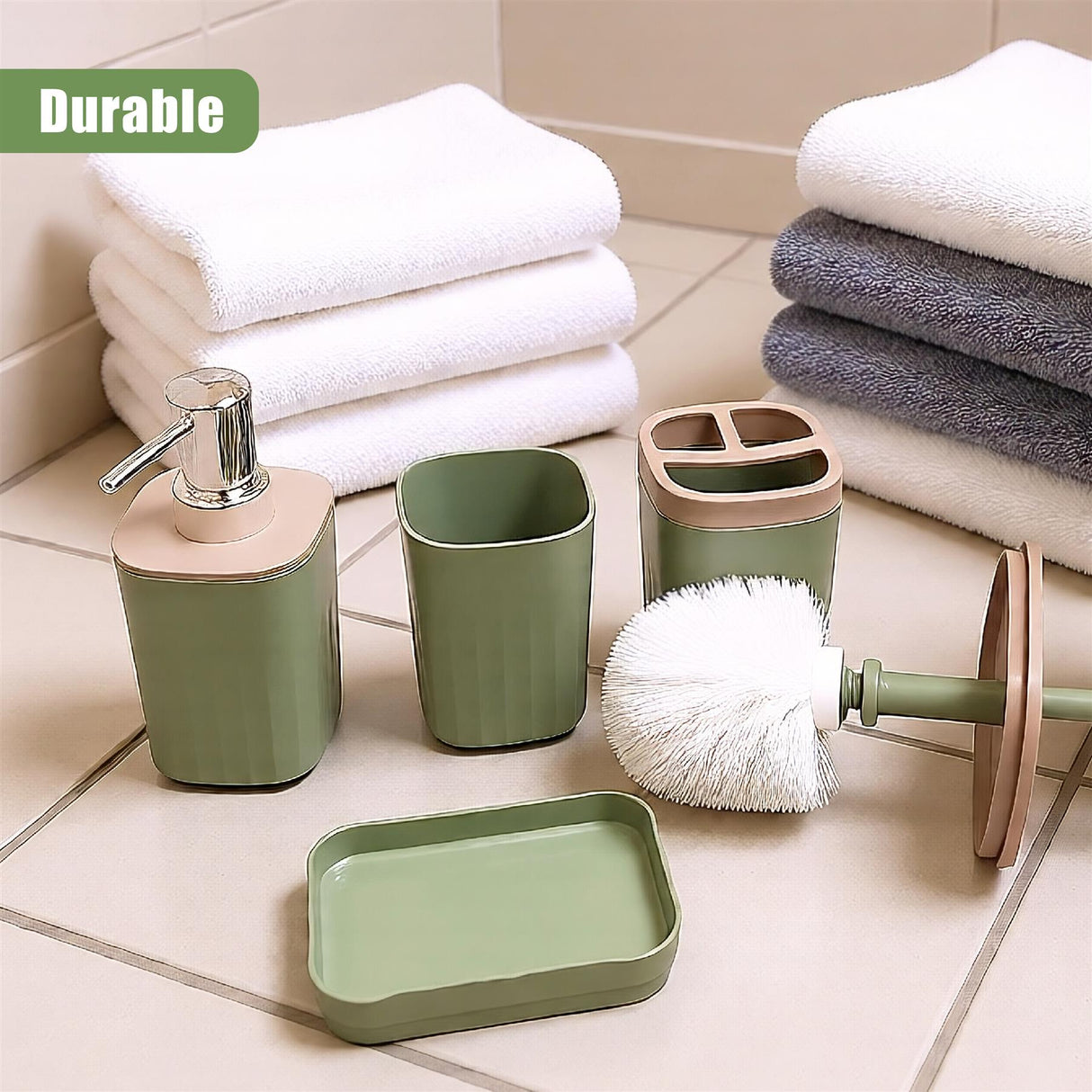 5 Piece Bathroom Acccessories Set