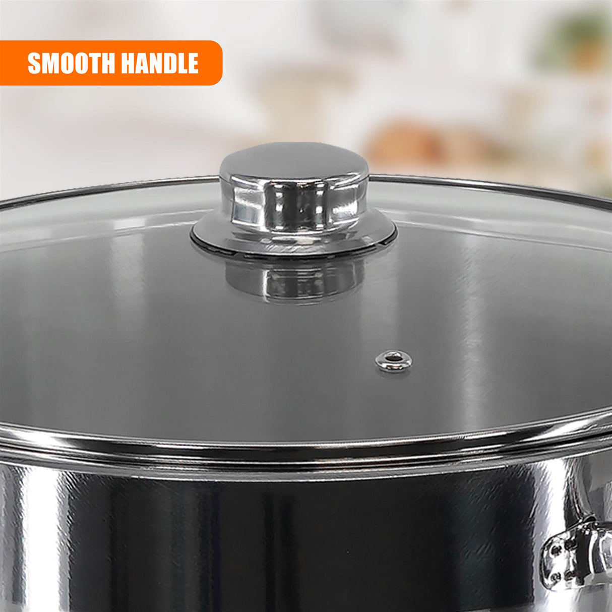 Stainless Steel Stock Pot with Lid - 8.5 L