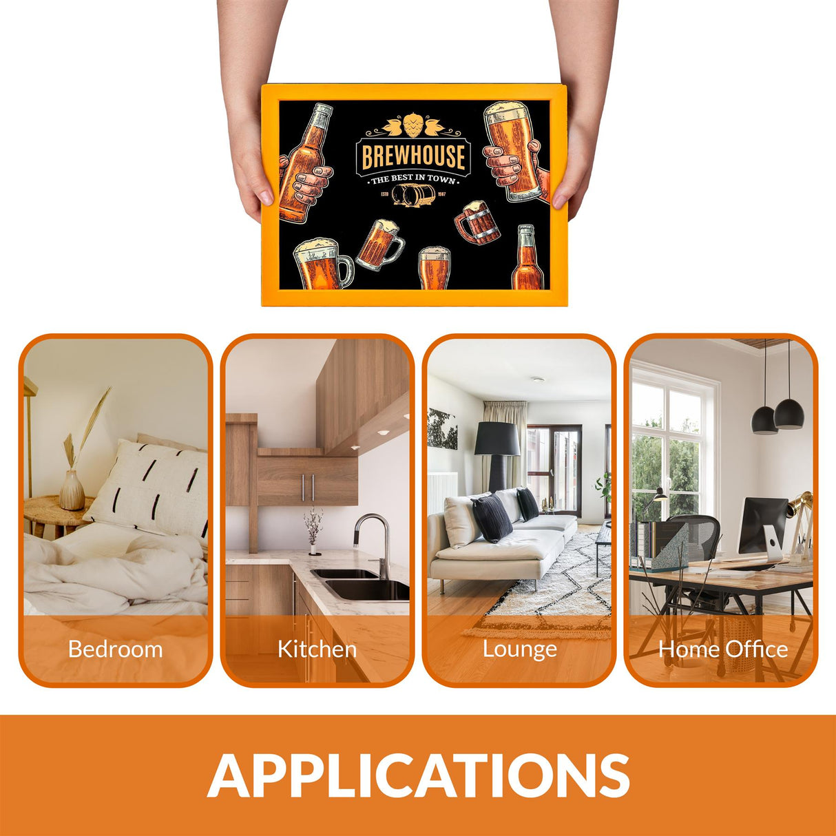 Lap Tray With Bean Bag Cushion (Brewhouse) by Geezy - UKBuyZone