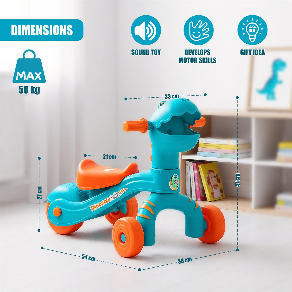 Dino Trike Interactive Ride On
