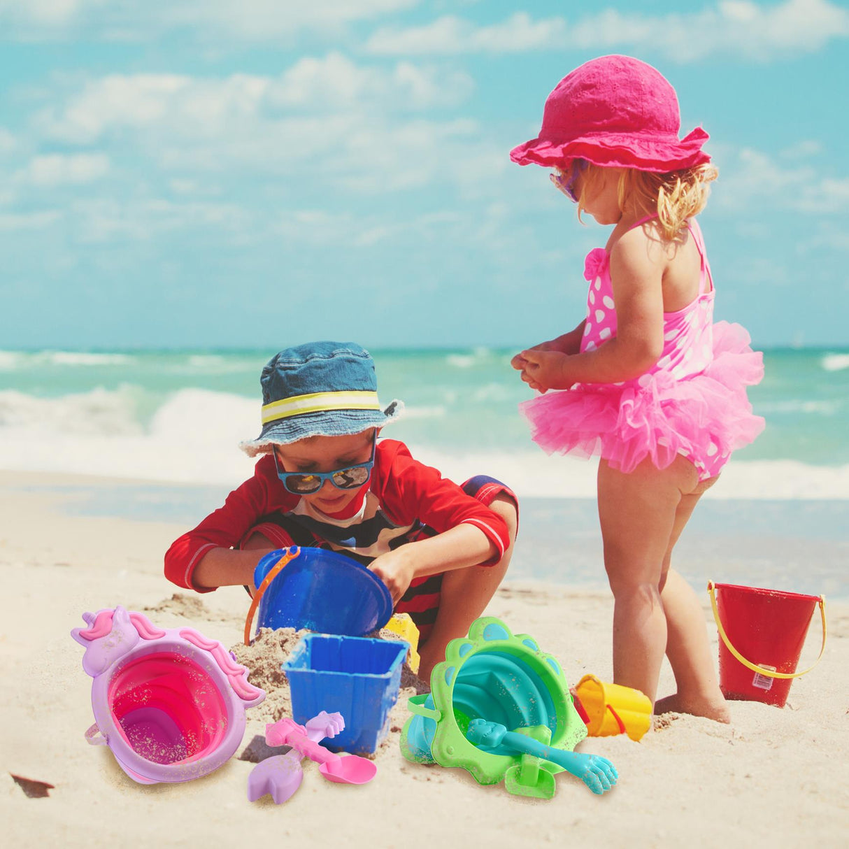 Animal Beach Bucket Set by The Magic Toy Shop - UKBuyZone