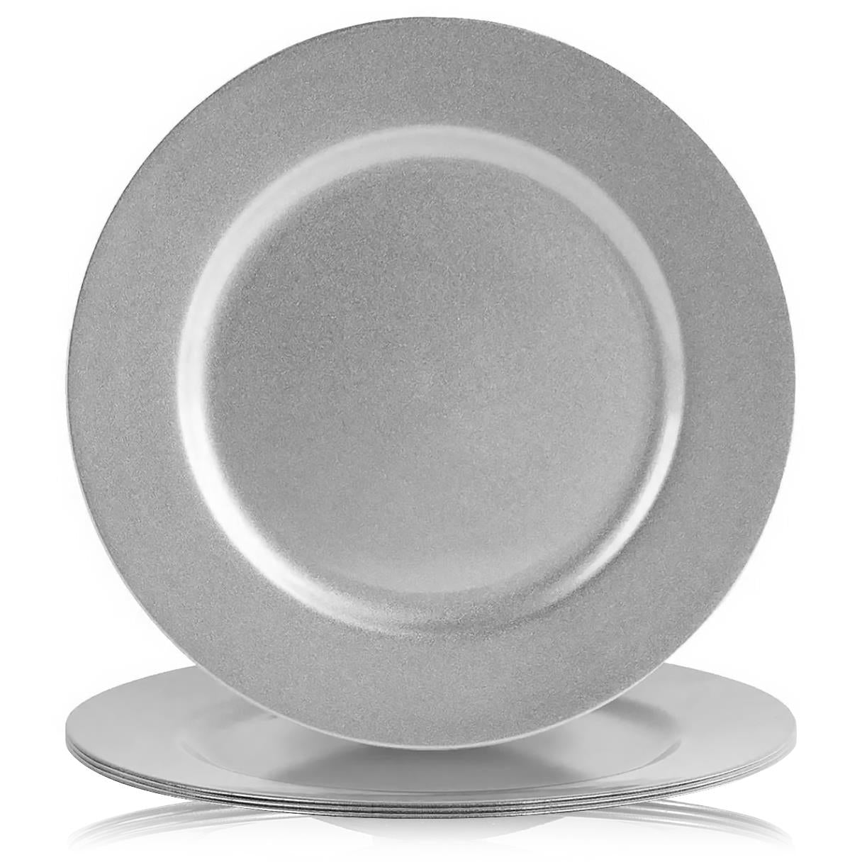 Metallic Charger Plates Set of 4 by GEEZY - UKBuyZone