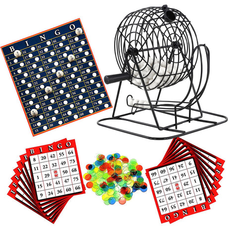 Bingo Lotto Set with Metal Cage by The Magic Toy Shop - UKBuyZone