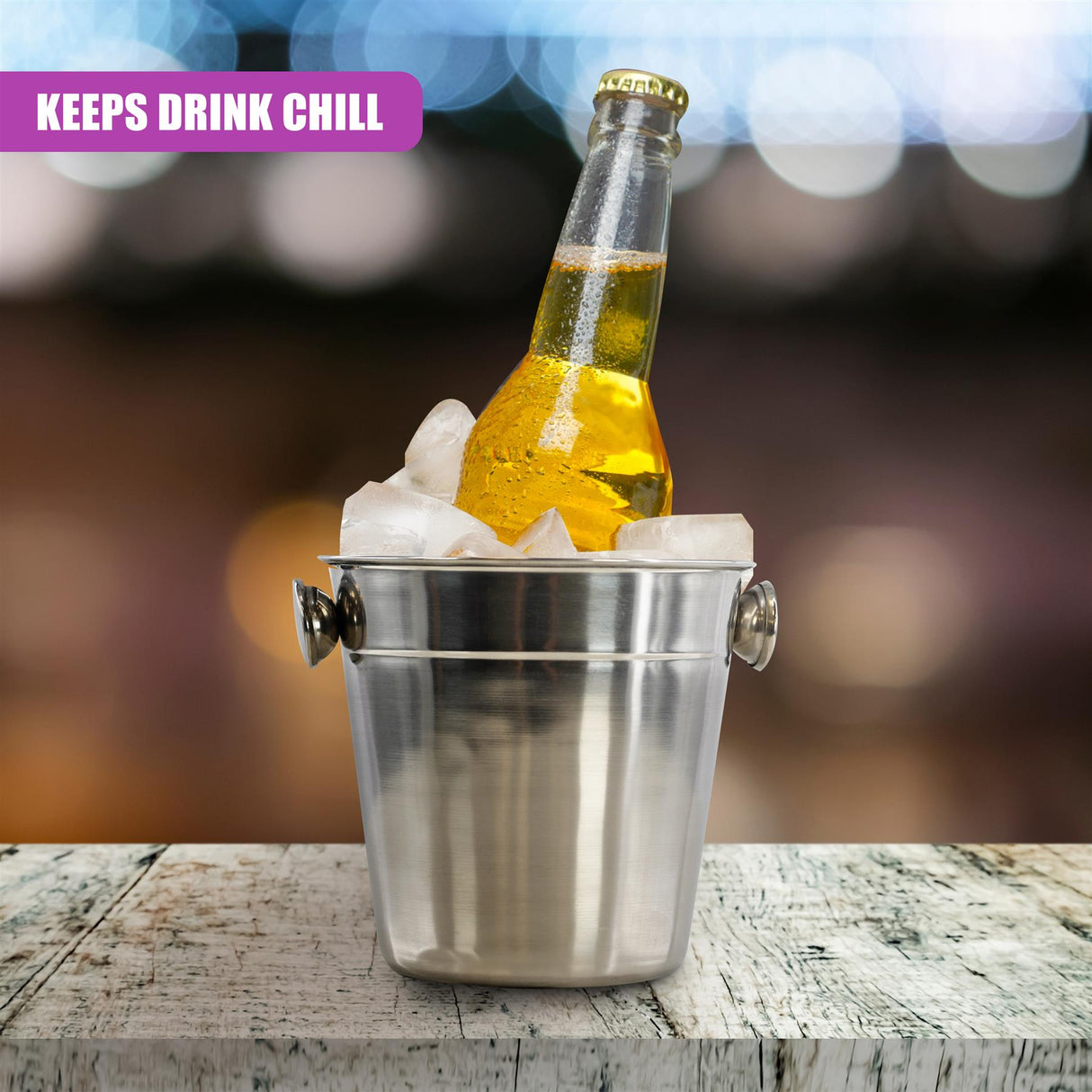 Mini Ice Bucket with Handles by GEEZY - UKBuyZone