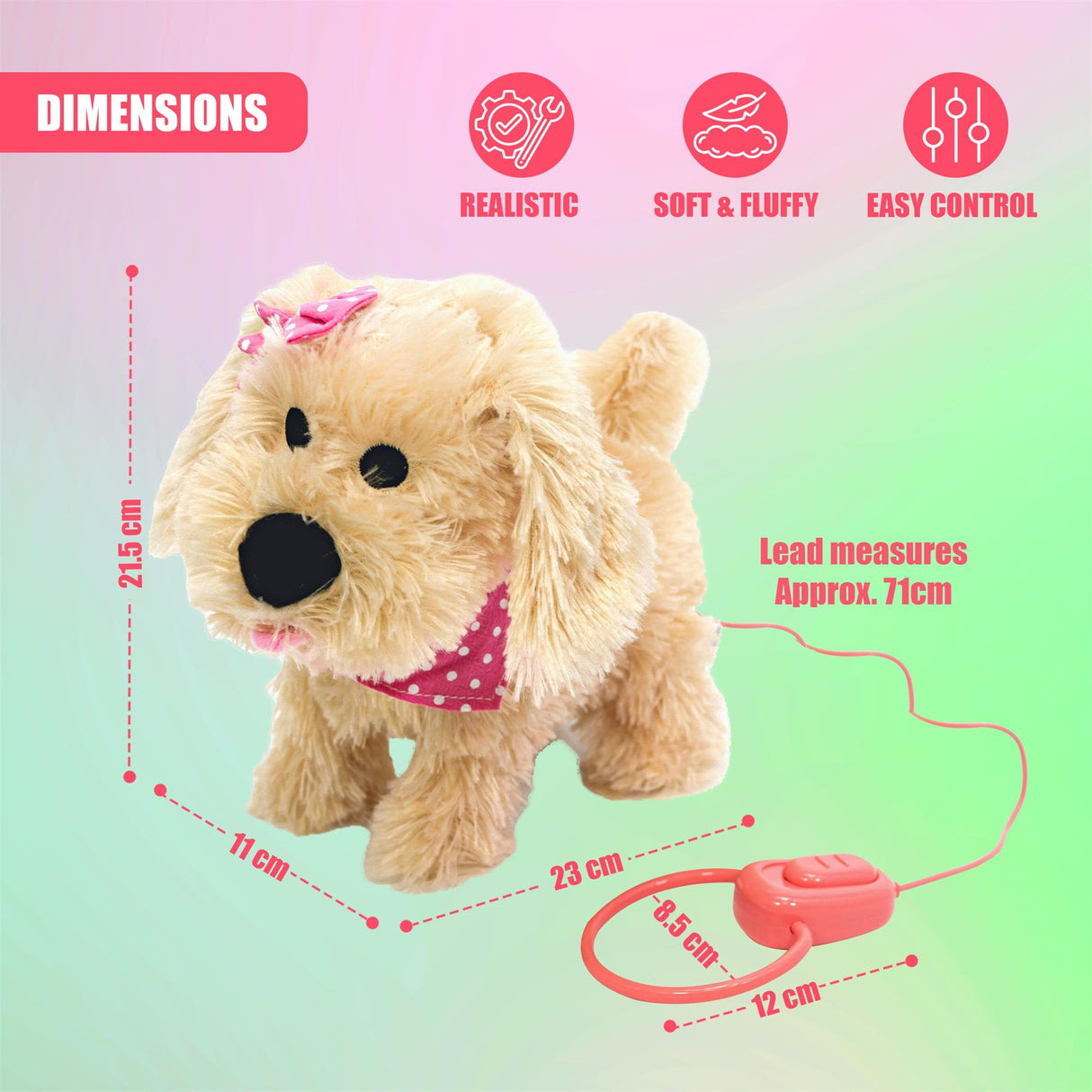 Fluffy Plush Walking & Talking Dog Toy by The Magic Toy Shop - UKBuyZone