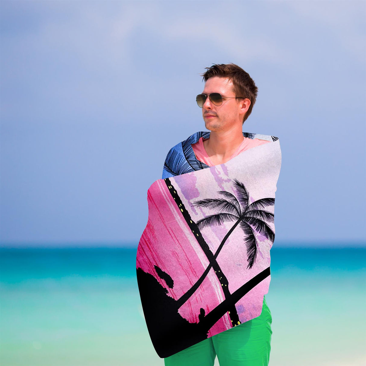 Sunset Design Large Towel by Geezy - UKBuyZone