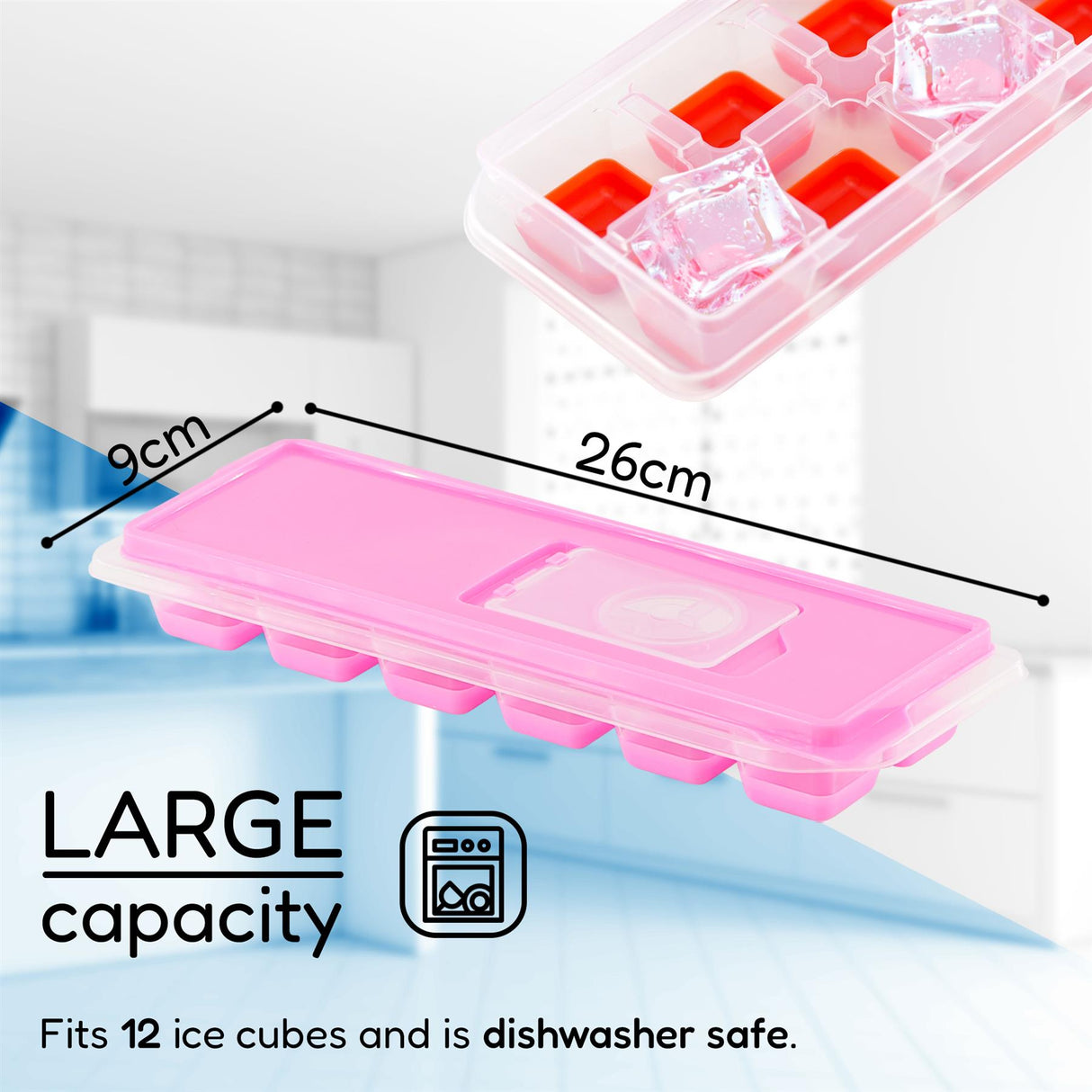 Silicone Ice Cube Mould by GEEZY - UKBuyZone