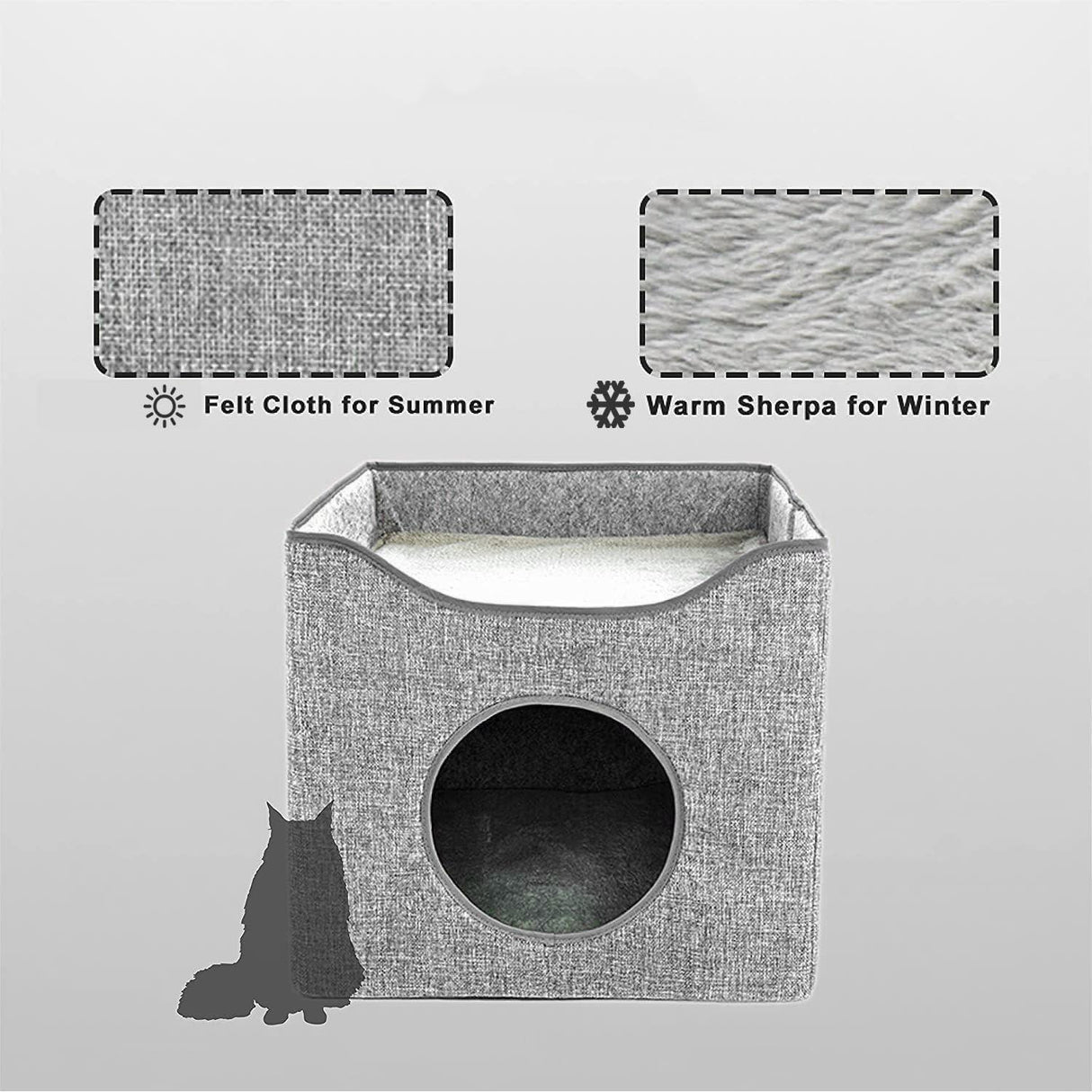 Foldable Cosy Cat Houses by GEEZY - UKBuyZone
