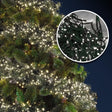 300 LED Cluster Christmas Lights - Cool White by GEEZY - UKBuyZone