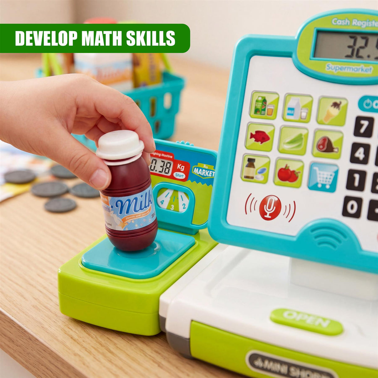 Cash Register Toy Playset