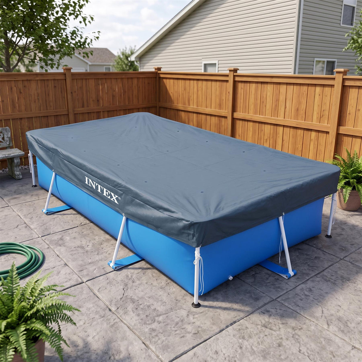 INTEX Rectangular Pool Cover 460x230cm for Metal Frame & Prism Pools
