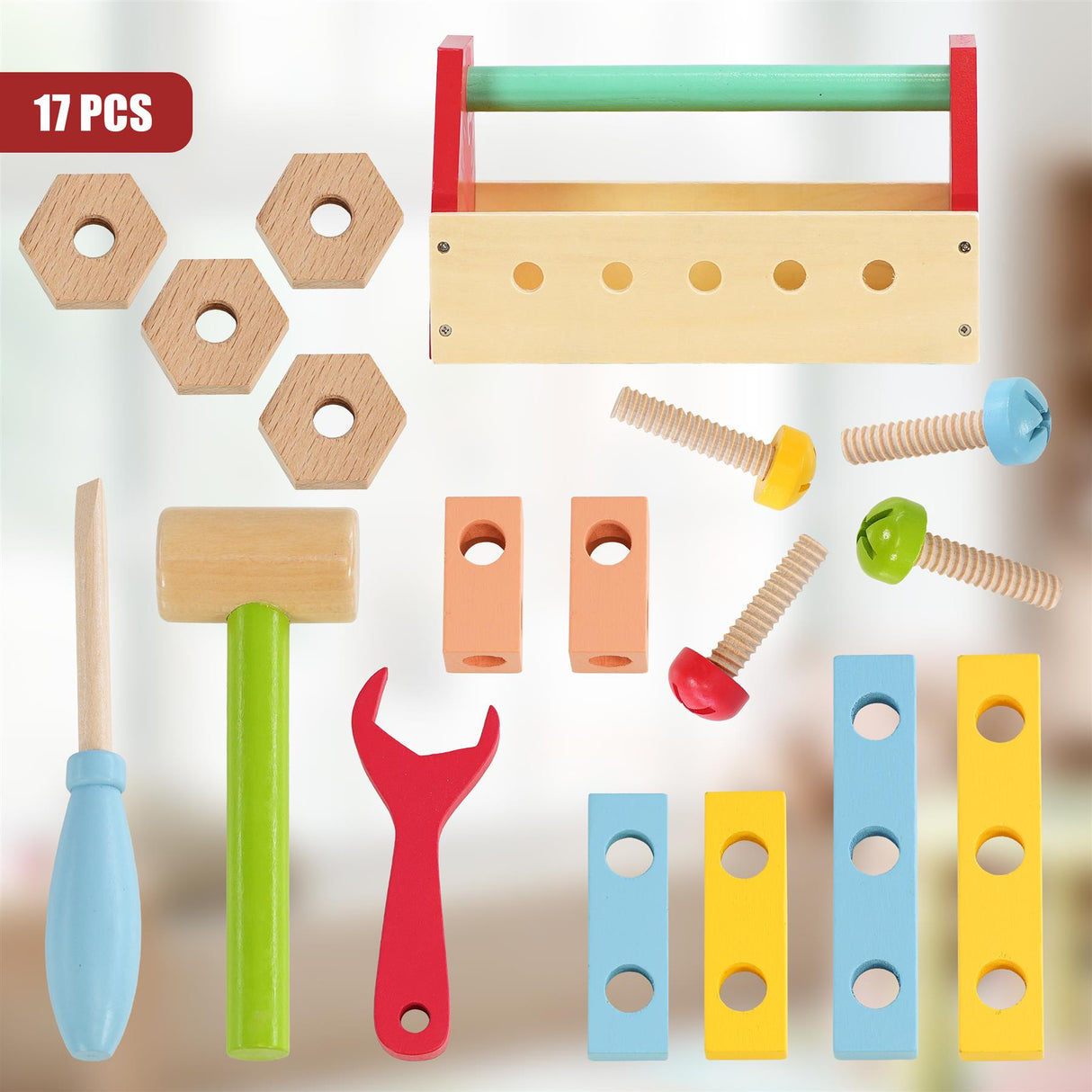 Kids Tool Set 17Pcs by The Magic Toy Shop - UKBuyZone