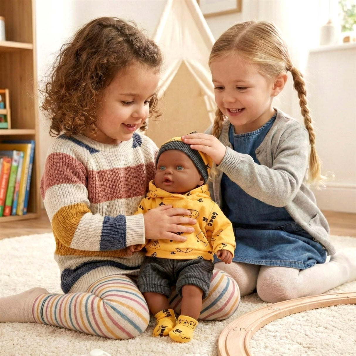 BiBi Black Baby Doll "Jax" (45 cm / 18")