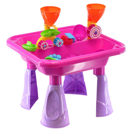 Pink Sand and Water Table Garden Sandpit Play Set by The Magic Toy Shop - UKBuyZone