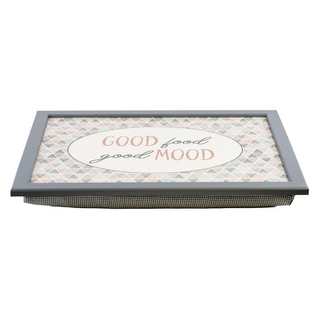 Good Food Good Mood Lap Tray With Bean Bag Cushion by Geezy - UKBuyZone