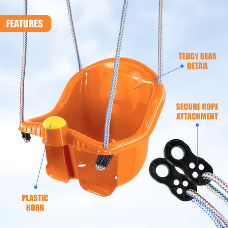 Orange Children's Safety Swing Seat by MTS - UKBuyZone