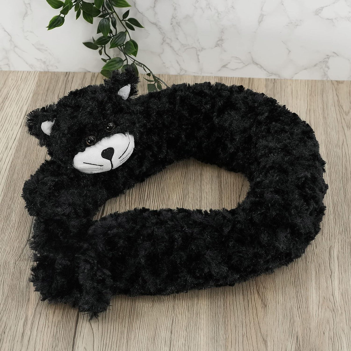 Novelty Black Cat Draught Excluder for Doors by GEEZY - UKBuyZone