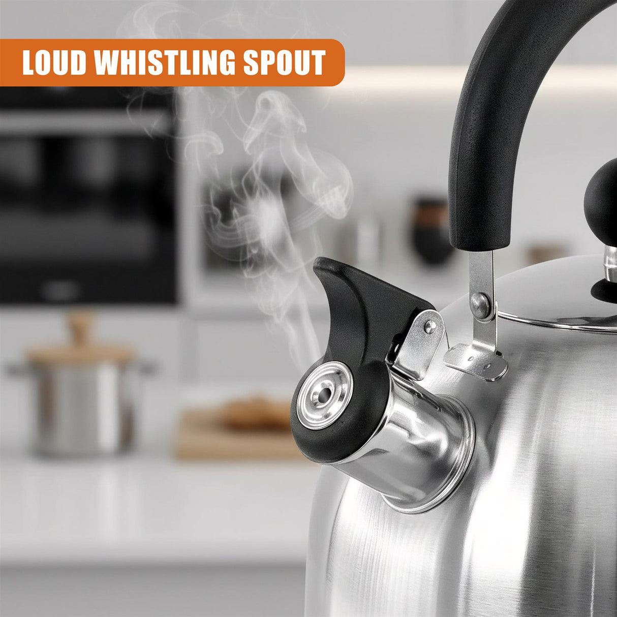 2.5 L Stainless Steel Whistling Camping Kettle