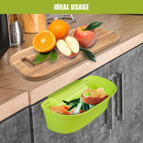 Hanging Kitchen Waste Basket 1.5L by Geezy - UKBuyZone