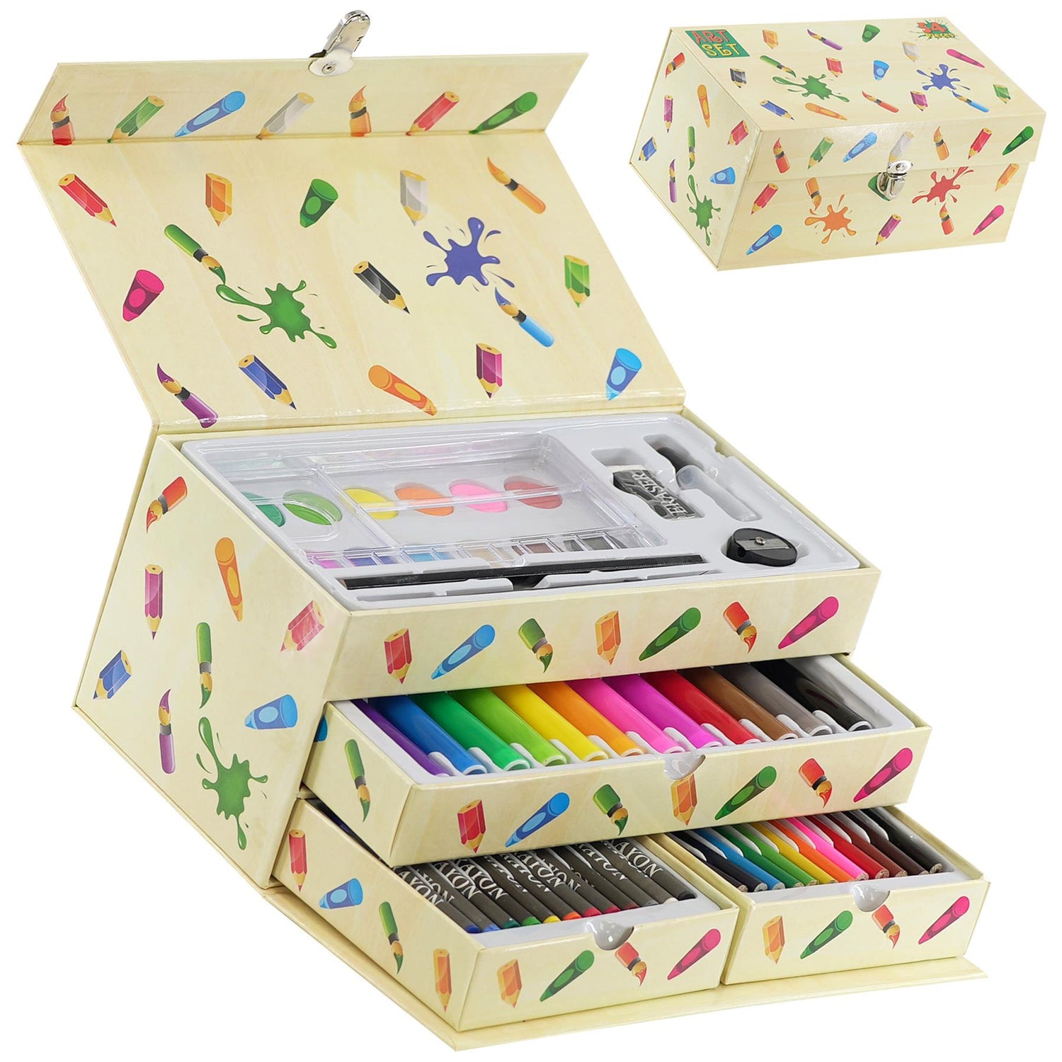 54 Pieces Craft Art Set in A Box by MTS - UKBuyZone