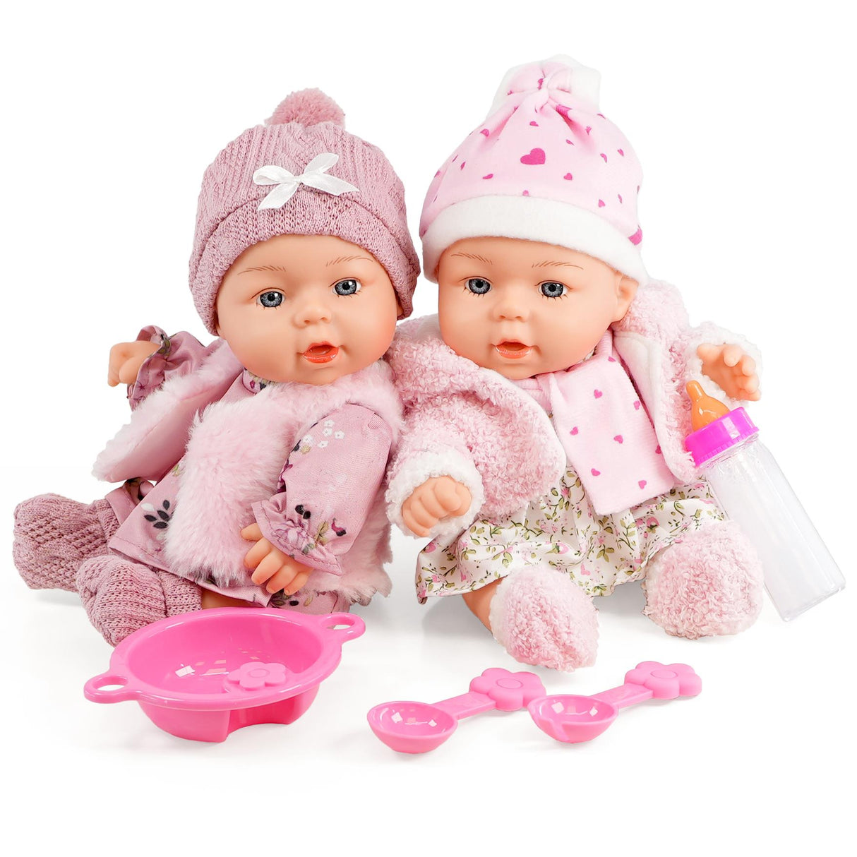 BiBi Twin Baby Dolls "Ella & Emma" (25 cm / 10") by BiBi Doll - UKBuyZone