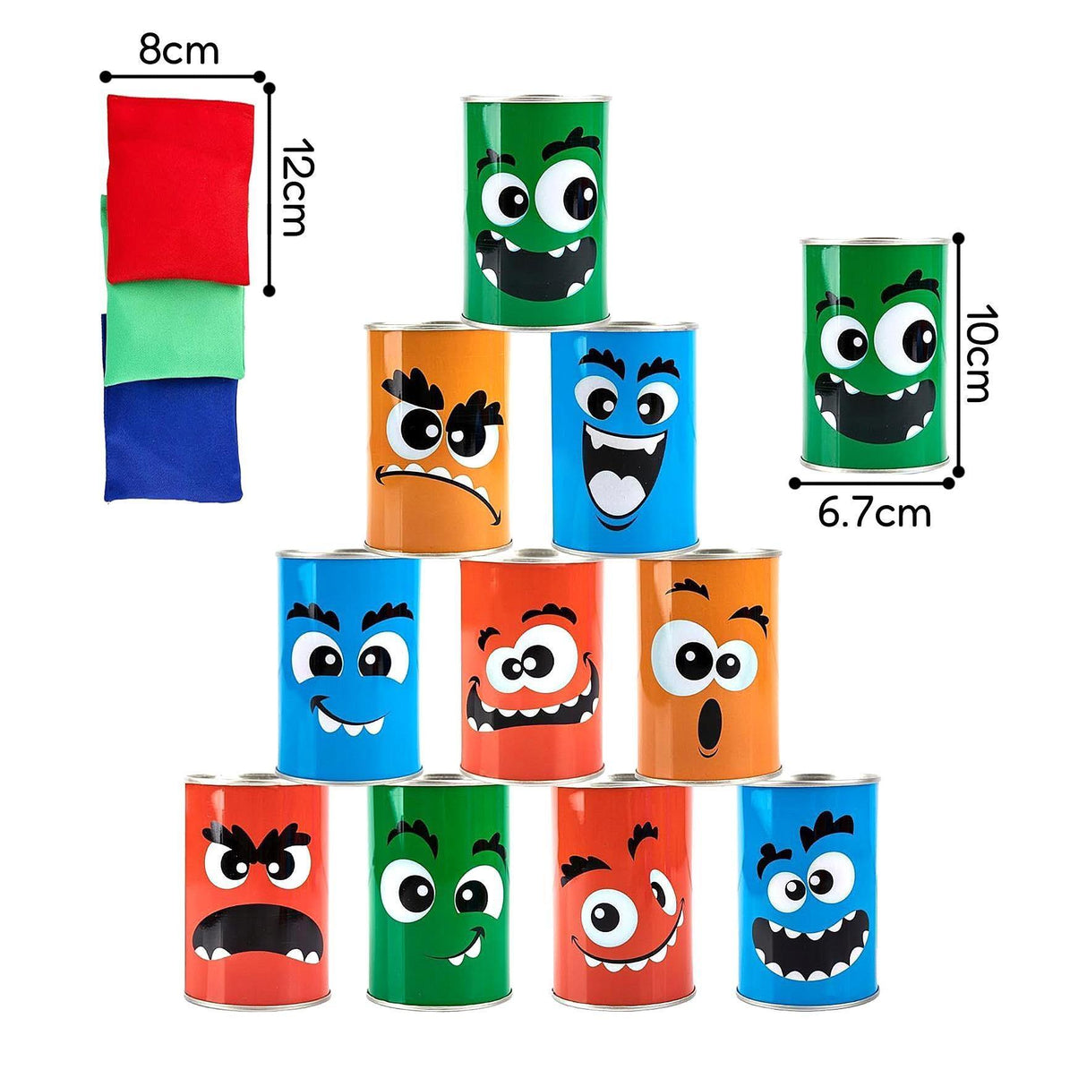 Tin Can Alley Bean Bag Toss Game by The Magic Toy Shop - UKBuyZone