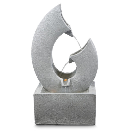 Horn Water Feature Outdoor With LED by GEEZY - UKBuyZone