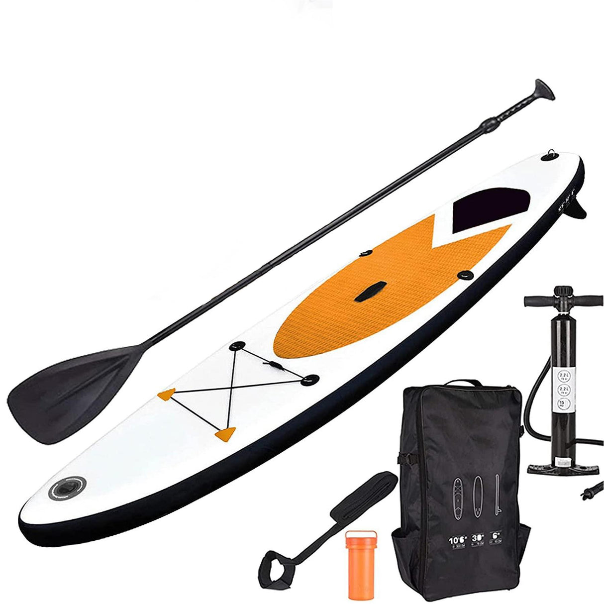 Inflatable SUP Stand Up Paddle Board Orange 320cm by Geezy - UKBuyZone