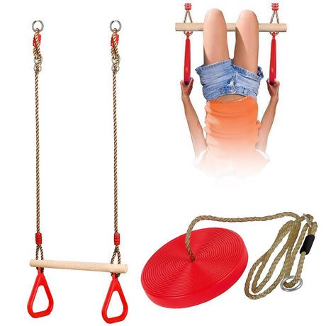 Trapeze Swing & Plate Seat by The Magic Toy Shop - UKBuyZone