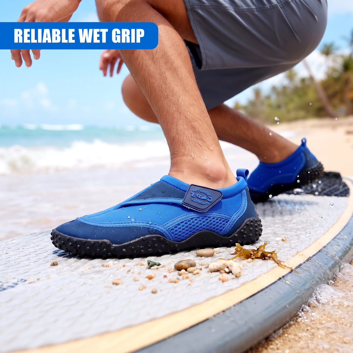 Blue Neoprene Aqua Shoes